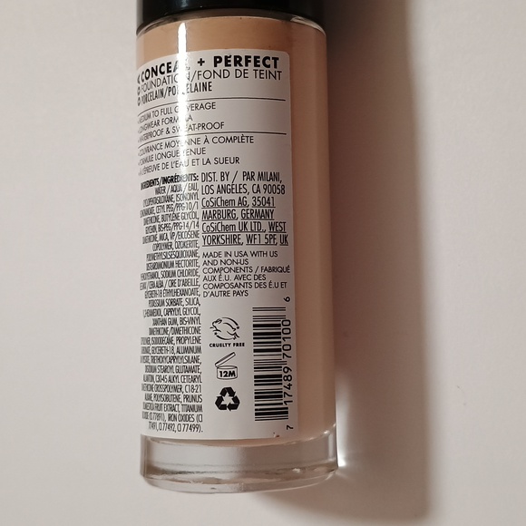 Milani Conceal + Perfect 2-in-1 Foundation + Concealer - 00A Porcelain - Picture 4 of 4